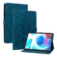 thumbnail image 2 of FJLBDE Case for Oppo Realme Pad 10.4 inch 2021, Embossed Flower PU Leather Flip Wallet Folio Stand Cover, Blue, 2 of 7