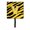 Black Gold, variant on Carolines Treasures  Letter V Initial Monogram - Tiger Stripe - Blue Orange Leash Holder Or Key Hook