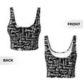 thumbnail image 5 of Fotbe Pasta Bacon Pattern Womens' Sports Bra Longline Wirefree Padded with Medium Support Sports Moisture-Wicking Workou Vest,Tank Top-Medium, 5 of 9