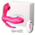 thumbnail image 3 of 1pc Rechargeable Butterfly Vibrator with G-Spot and Clitoral Stimulation - 10 Frequency Vibration and Sucking Modes - Waterproof Silicone Adult Sex Toy, 3 of 4