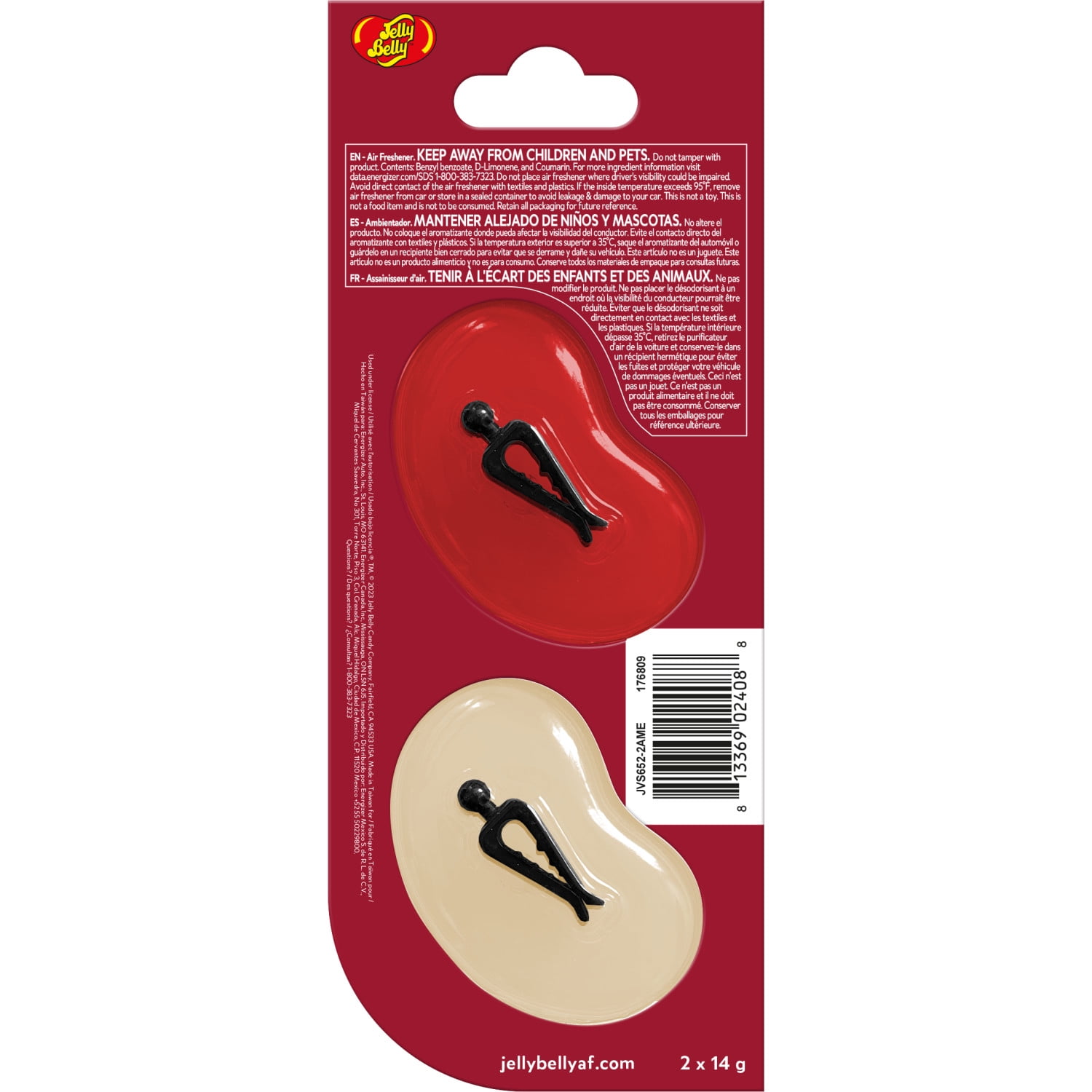 Jelly Belly Air Freshener (Strawberry Shortcake Scent, 2 Pack), ENERGIZER JB DUO STRSHRTCK 2PK