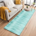 thumbnail image 3 of Runner Rug 2 x 6 Ft, Turquoise Washable Non-Slip Floor Mat for Kitchen Hallway/Entryway, Modern Abstract Art Ombre Striped Long Kitchen Runner Area Rugs for Living Room, Low-Profile, 3 of 7