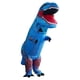 thumbnail image 4 of Traje inflable divertido de dinosaurio de Halloween Tyrannosaurus Rex Traje inflable de dinosaurio musculoso para montar, 4 of 5
