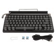 thumbnail image 2 of Retro Typewriter Keyboard,  Typewriter Keyboard, RGB Retro  Aesthetic Keyboard For PC Laptop Phone, Three Mode Connection, 2 of 8