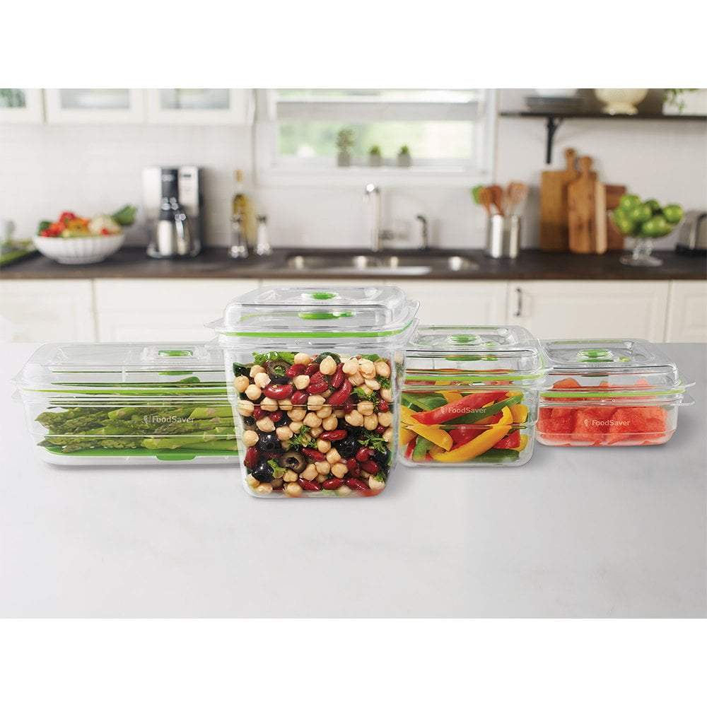 Fresh Edge 6-Piece Vacuum Sealed Food Storage Containers - Bed Bath &  Beyond - 7988332