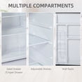 thumbnail image 6 of 3.2 Cu.Ft Mini Fridge with Freezer, Compact Refrigerator, Silver, 6 of 10