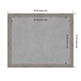 thumbnail image 4 of Amanti Art Regis Barnwood Grey Framed Magnetic Board 45 x 37 in., 4 of 7