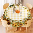 thumbnail image 4 of Mantel Eikione Sunflower redondo 152 cm de poliéster impermeable, 4 of 7