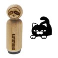 thumbnail image 1 of Round Cat Stretching Rubber Stamp for Scrapbooking Crafting Stamping - Small 3/4 Inch, 1 of 7