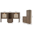 thumbnail image 4 of Recamara Gemela Individual 5 Piezas Verella Gris - Kessa Muebles, 4 of 5