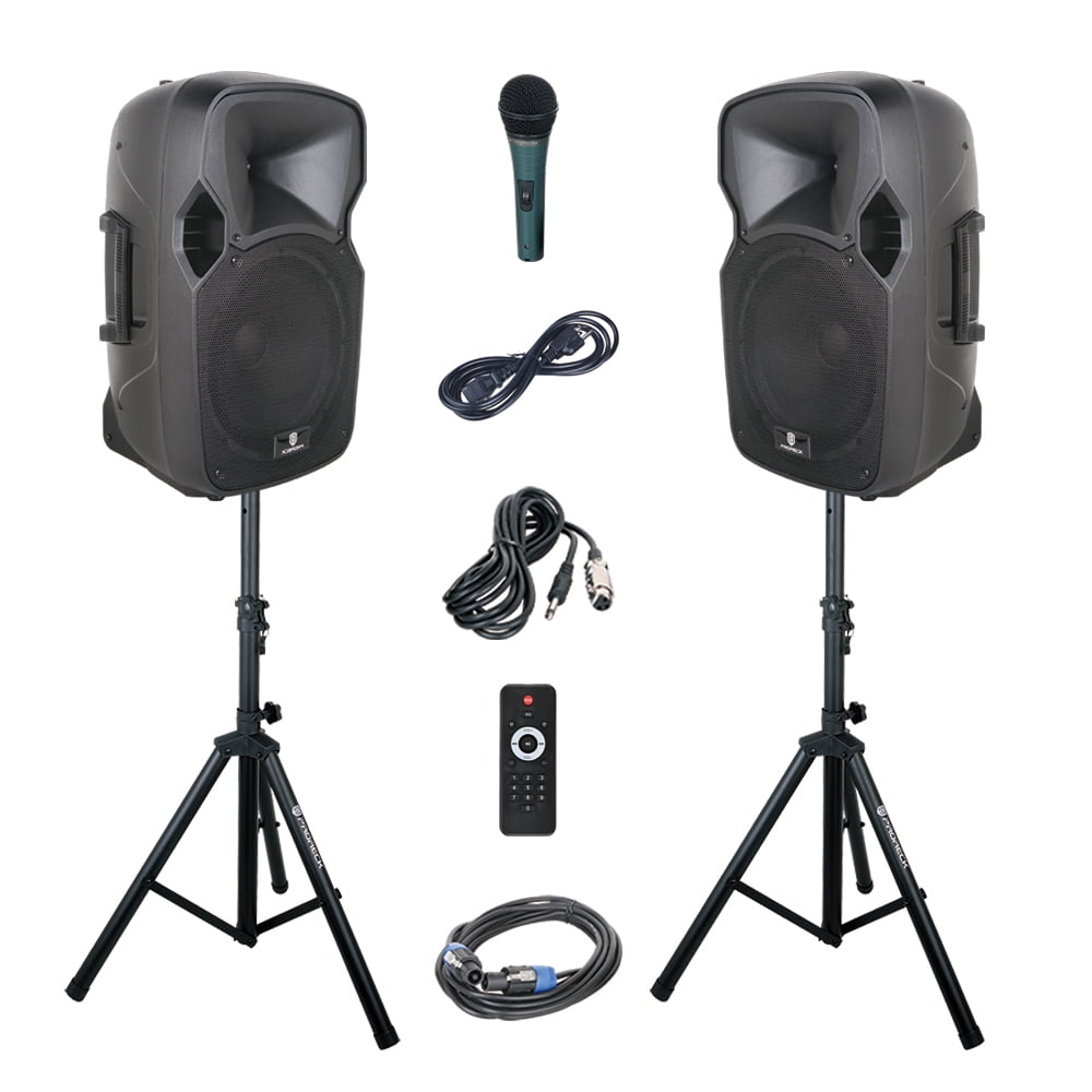 PRORECK Party 12 12Inch 1000 Watts 2Way Powered PA Speaker System