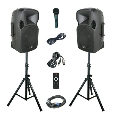 PRORECK Party 12 12-inch 1000 Watts Powered PA Speaker System Combo Set with Bluetooth/USB/SD Card/FM Radio price history on PriceWatchPro