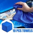 10pcs Microfiber Cleaning Cloth NoScratch Rag Car Polishing Detailing