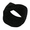 thumbnail image 4 of Women's Knit Headband, Cross Twist Wide Brim Hairband, Thick Acrylic Wool Winter Head Wrap for Warmth, Sports, and Casual Fashion-Black, 4 of 4