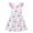 Pink Cat, variant on Toddler Girl dresses Flutter Sleeve Dress with Back Bowknot Casual Sundress For Girls 3-7 Years