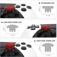 thumbnail image 4 of eXtremeRate Carmine Red Replacement Swappable Thumbsticks for PS5 Edge Controller, Custom Interchangeable Analog Stick Joystick Caps for PS5 Edge Controller - Controller & Thumbstick Base NOT Included, 4 of 7