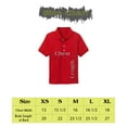 thumbnail image 5 of Zfeel Kids Polo, Soft Cotton-Poly Pique, Uniform Top for Boys & Girls, Cherry Red, M, 5 of 5