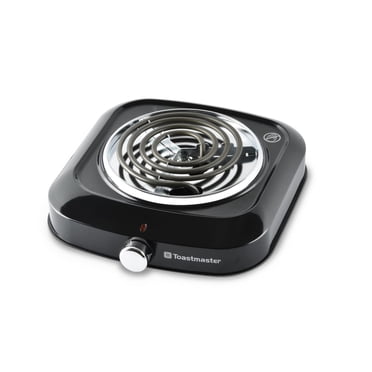 Toastmaster Electric Single Burner with Coil Top and Chrome Knob