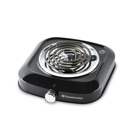 Toastmaster Electric Single Burner with Coil Top and Chrome Knob
