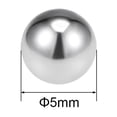 thumbnail image 2 of Uxcell Billes de Roulement Métriques 316L Acier Inoxydable G100 Précision, 5mm, 2 of 5