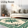 thumbnail image 2 of ODIKA 4'x6' Machine Washable Non-Slip Area Rug, Medallion with Intricate Paisley Border Details High Traffic Rug with Pad, Beige, 559376, 2 of 8