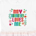 thumbnail image 4 of Inktastic My Godmother Loves Me Girls Girls Toddler Dress, 4 of 5