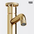 thumbnail image 6 of Vigo Vgt2099 Windsor 21" Rectangular Concrete Vessel Bathroom Sink - Matte Brushed Gold, 6 of 7