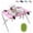 Pink, variant on Dog Bath Hammock with Stand, Pet Shower Holder, Portable Detachable Dog Shower Chair with Holes for Legs, Dog Grooming Hammock for Small Dogs Bathing, Grooming + Free Pet Bathing Brush(Pink)