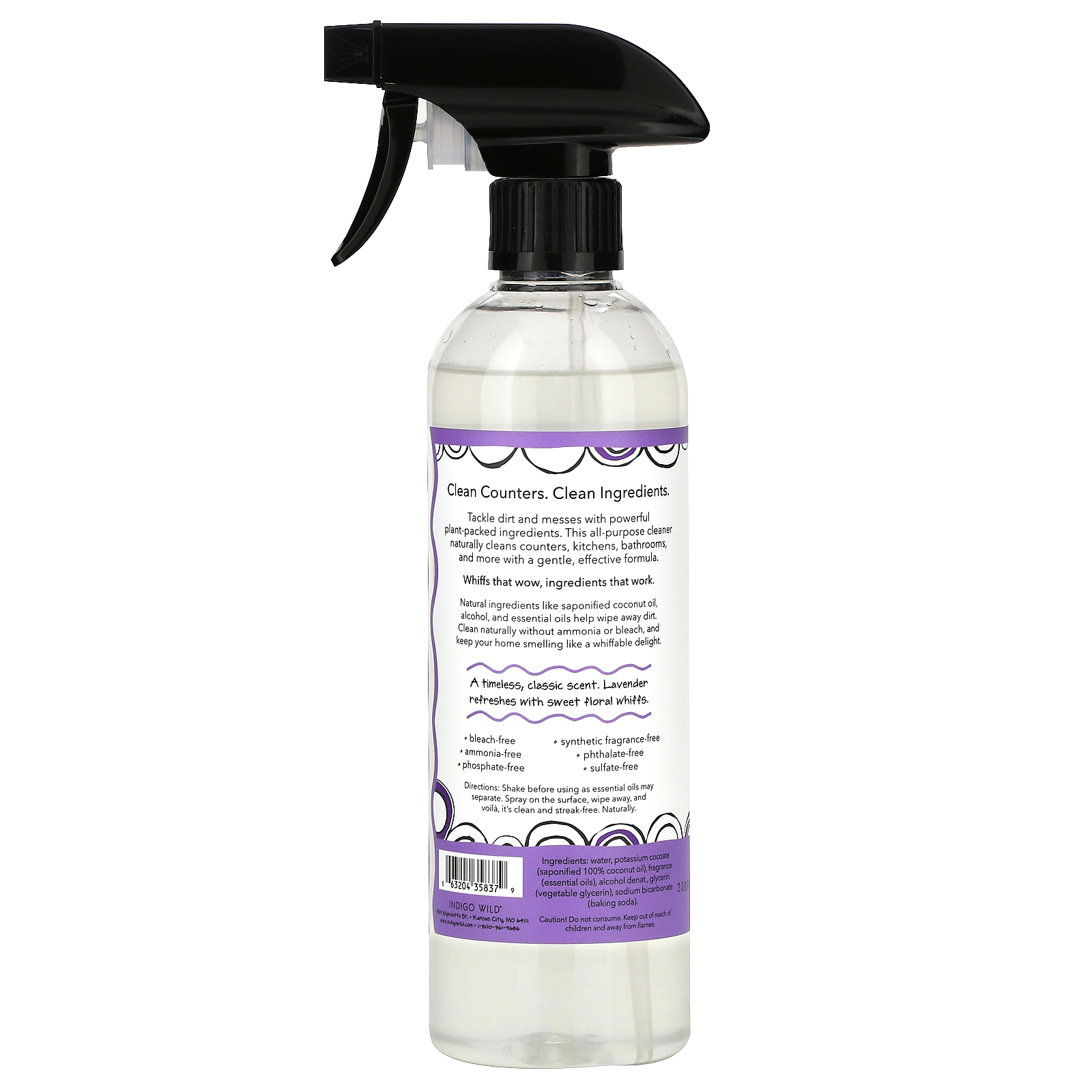 Zum Clean Granite & Countertop Cleaner, Lavender - 16 fl oz