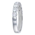 thumbnail image 4 of 14K White Gold 1 ct. White Diamonds Semi-Eternity Wedding Band Ring by Hollywood Hills Jewelers, 4 of 6
