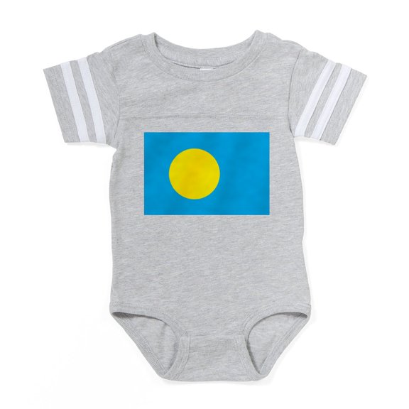 CafePress - Flag Of Palau - Cute Infant Baby Football Bodysuit