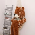 thumbnail image 5 of Novel Stuffed Animal Net or Hammock Macrame Toy Display- 6.5ft H,One Hook! Perfect for The Tiny Space in Corner,Wall Ceiling Hanging Net, Stuffies Animal Storage for Kid Room Bedroom Playroom Decor, 5 of 7