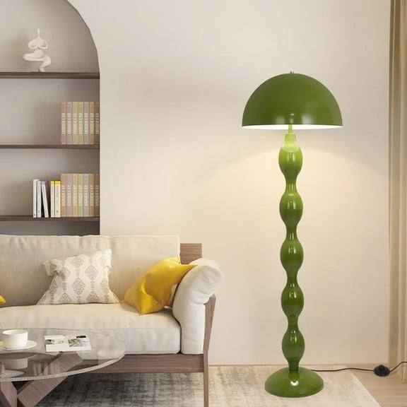 Elinkume Mushroom Floor Lamp, Modern Design Lamp for Living Room, L 15.7* H 59 inches (Green)