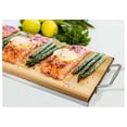 thumbnail image 2 of Cedar Grilling Planks 7.25 x 16” (10-Pack) with Stainless Steel Serving Tray - Extra Large Canadian Western Red Cedar Planks, 2 of 5