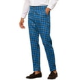 thumbnail image 5 of INSPIRE CHIC Houndstooth Dress Pants for Men's Big and Tall Plaid Trousers, 5 of 5