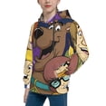 thumbnail image 2 of Lsque Scooby-Doo Patten Youth Hoodie Sweatshirt Pullover with Kangaroo Pocket Boys and Girls Hoodie Warm Hoodie for Kids, 2 of 8