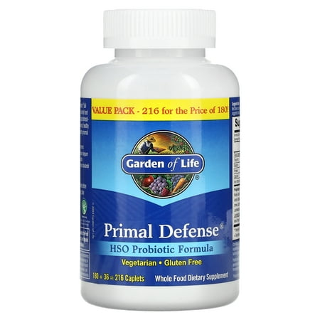 Primal Defense, HSO Probiotic Formula, 216 Caplets, Garden of Life