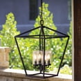 thumbnail image 2 of 2567MB Hinkley Lighting Alford Place - 4 Light Medium Outdoor Hanging Lantern in Traditional Style - 17 Inches Wide by 24.5 Inches High-Museum Black, 2 of 15
