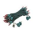 thumbnail image 4 of Novelty Lights 50 Light Red Christmas Mini String Light Set, Green Wire, Indoor/Outdoor UL Listed, 25' Long, 4 of 7