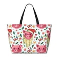 thumbnail image 2 of Fotbe Christmas Cute Pigs Bolsa de Viaje para Playa - Resistente al Agua, Bolsa Tote de Gran Capacidad y Ligera con 7 Bolsillos para Mujeres y Hombres, 2 of 7