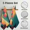 thumbnail image 3 of Nawy Summer Beach Tropical Palm Tree Sunset Towels - Set of 2 Funny Kitchen Towels for Kitchens, Bathrooms, Showers 27.5*16in, 3 of 6