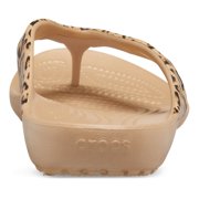 Crocs Women's Kadee II Leopard Flip Flops