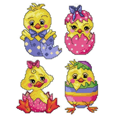 UPC: 5902067315484 | Orchidea Duckling Easter Ornaments Counted Cross-Stitch Kit