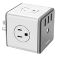 thumbnail image 1 of Huntkey SMC007 Surge Protecting Outlet Extender w/ AC Plugs & USB Ports (2 Pack), 1 of 6