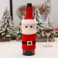 thumbnail image 3 of Kearding Cubierta tejida para botella de vino, manga elástica Universal, de comedor, Navidad, champán, ropa tejida, banda, accesorios de Kits de decoración para fiestas Papá Noel, 3 of 6