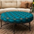 thumbnail image 5 of Covers & all Round Cushion Cover, Weather & UV Resistant Water Repellant Protector for Patio Outdoor Seats Chairs Porch Living Room Decor, with Zippers (22" Diameter X 5" H), 5 of 9