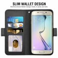 thumbnail image 2 of Cover for Huawei P20pro Cover, Mobile Phone Cover Compatible with Huawei P20 +, Mobile Phone Case Protective Cover Bag Case Fabric And Pu Leather with Credit Card Holder, Black, 2 of 6