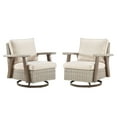 thumbnail image 7 of Outdoor Wicker Swivel Chairs with Cushions(Set of 2) for Patio, 7 of 7