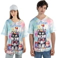 thumbnail image 4 of Happy Birthday Cute Puppy Alaskan Malamute with Cake Gifts Party Hat All Over Print 3D Baseball Shirt Alaska Mal Dog Lovers Gifts Softball Sport - 00029, 4 of 6