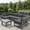 Gray, variant on Covers & all Outdoor CoverRite Foam Seat and Polyfill Back Cushion Set, 5″ Thick Foam, UV Proof Patio Furniture - Gray